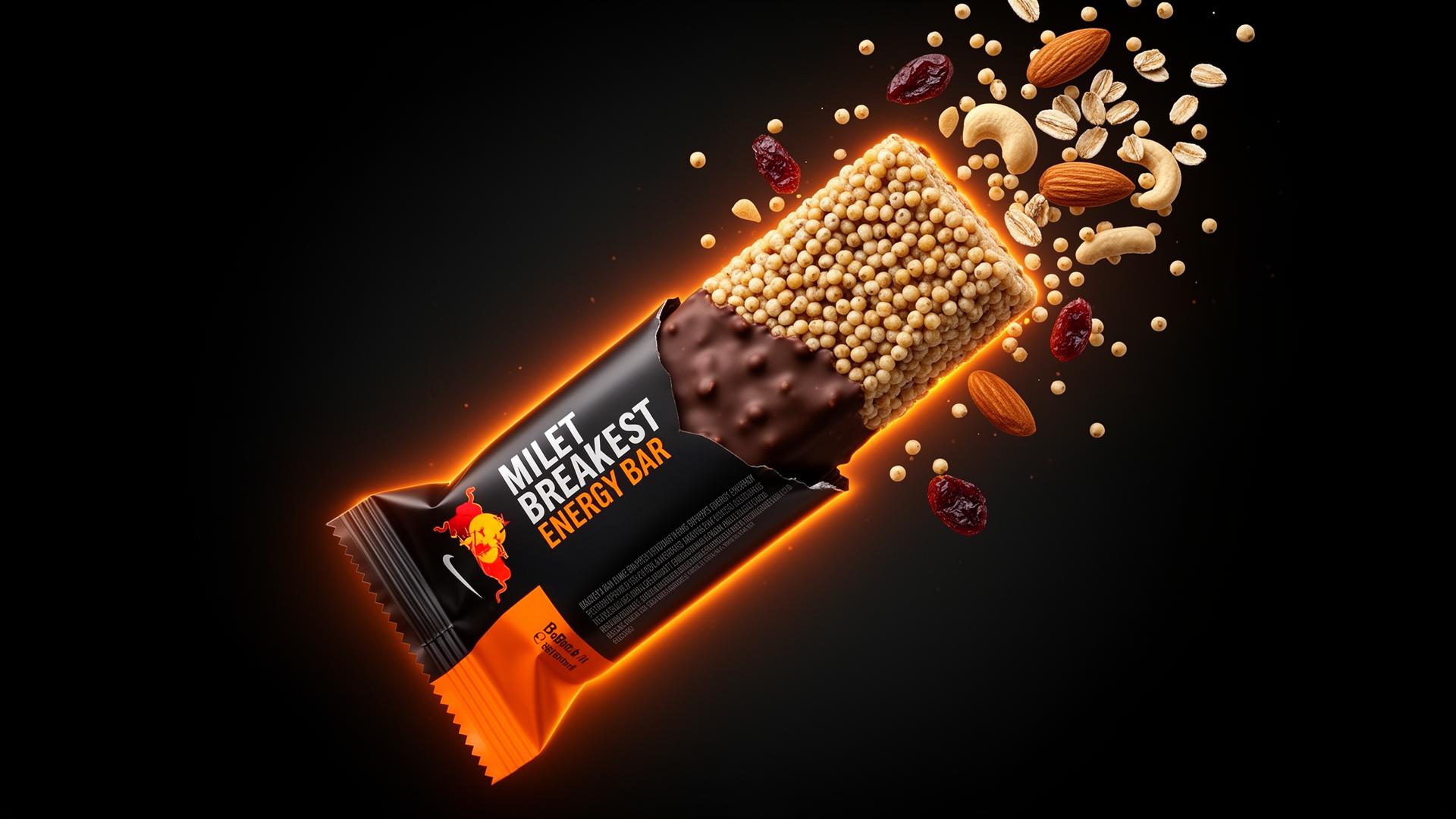 Bite & Go premium millet breakfast bar